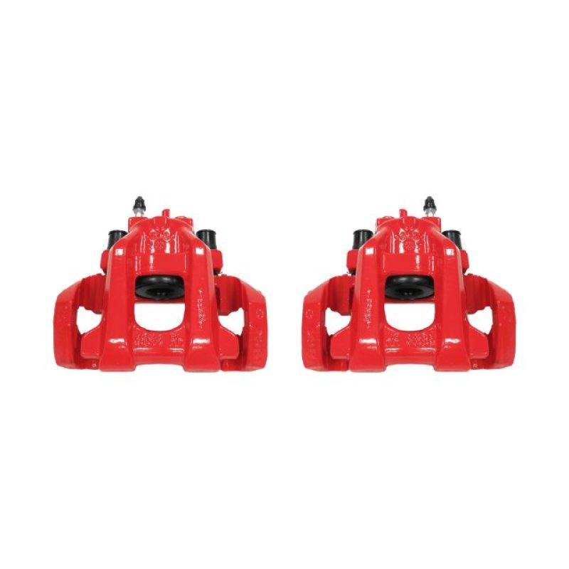 PSB Red Calipers - Power Stop 11-17 Dodge Durango Rear Red Calipers w/Brackets - Pair