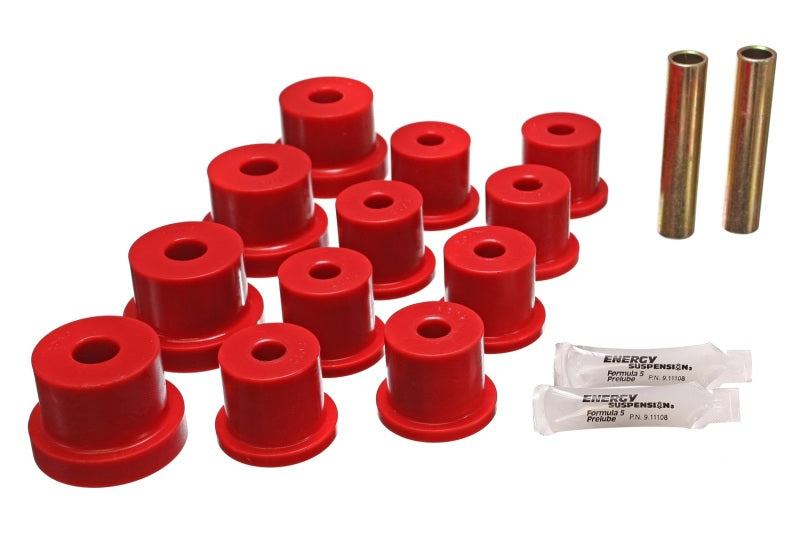ES Spring/Shackle Bush - Red - Energy Suspension Nova Mono Leaf Spring Bushings - Red