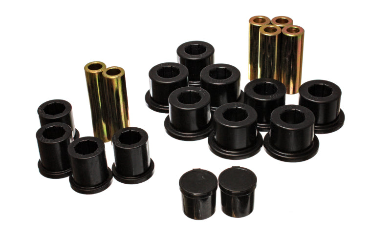 ES Spring/Shackle Bush - Black - Energy Suspension Rear Spring Bushing Set - Black