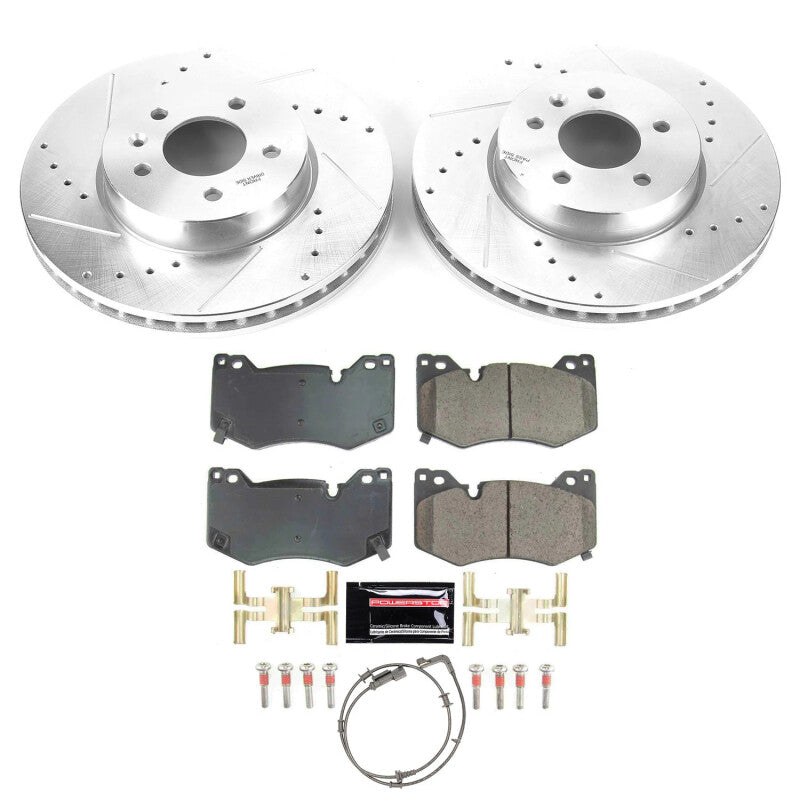 PSB Z23 Evolution Kit - Power Stop 20-22 Cadillac CT4 Front Z23 Evolution Brake Kit