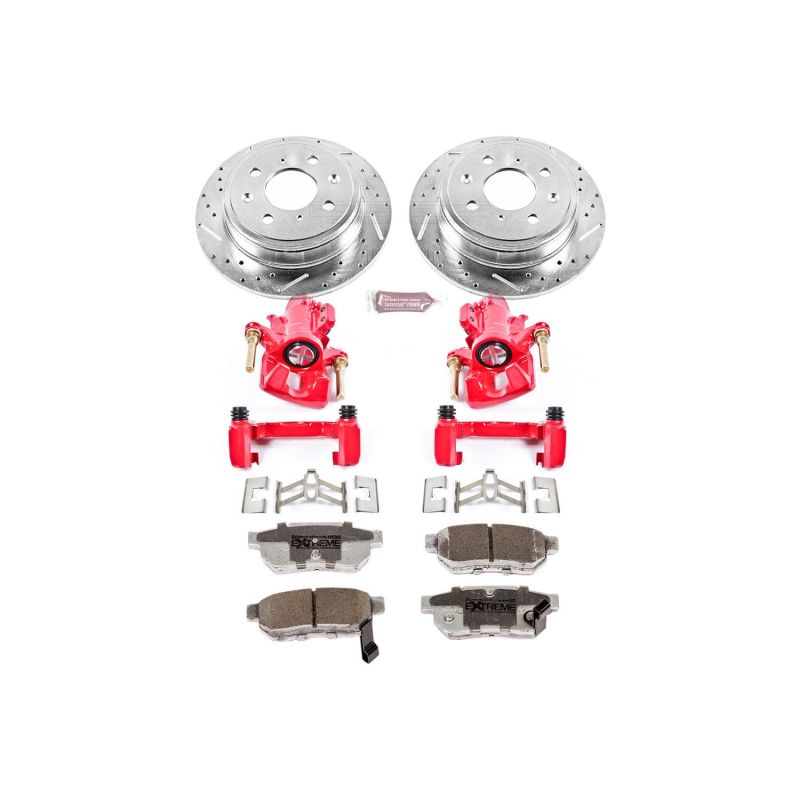 PSB Z26 Street Kit w/Cals - Power Stop 94-01 Acura Integra Rear Z26 Street Warrior Brake Kit w/Calipers