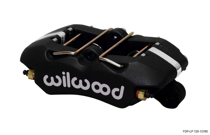 WIL Dynapro Caliper - Wilwood Caliper-Dynapro Low-Profile 5.25in Mount - Blk Ano 1.12in Pistons .81in Disc