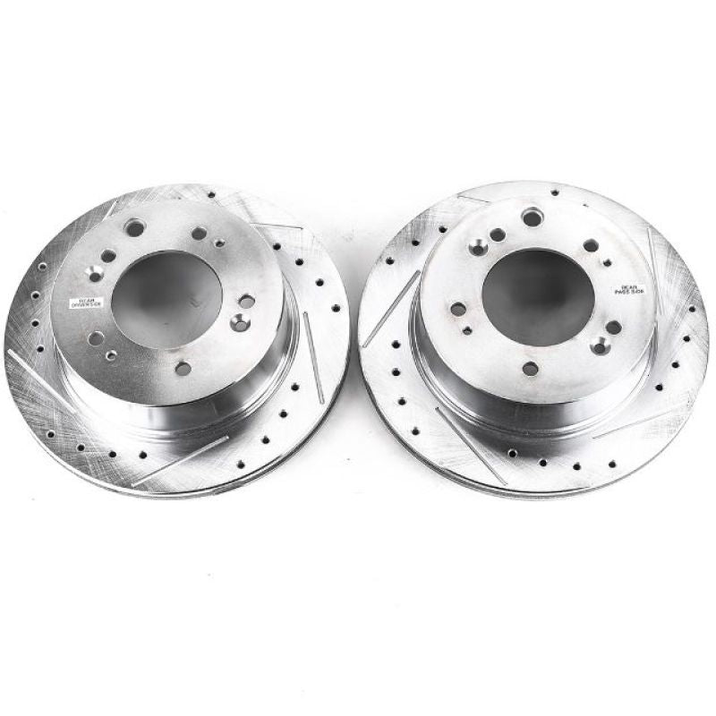 PSB Evolution Drill/Slot Rotor - Power Stop 07-09 Kia Sorento Rear Evolution Drilled & Slotted Rotors - Pair