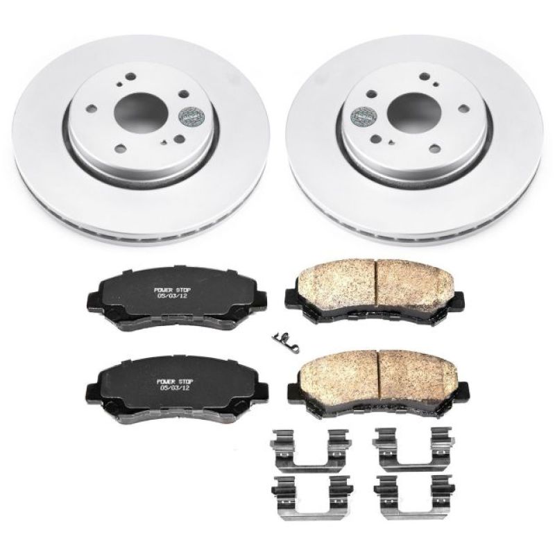 PSB Z17 Evolution Coated Kit - Power Stop 10-13 Suzuki Kizashi Front Z17 Evolution Geomet Coated Brake Kit
