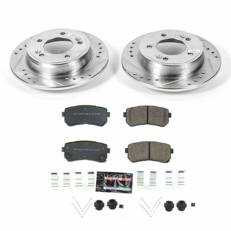 PSB Z23 Evolution Kit - Power Stop 18-19 Hyundai Kona Rear Z23 Evolution Sport Brake Kit