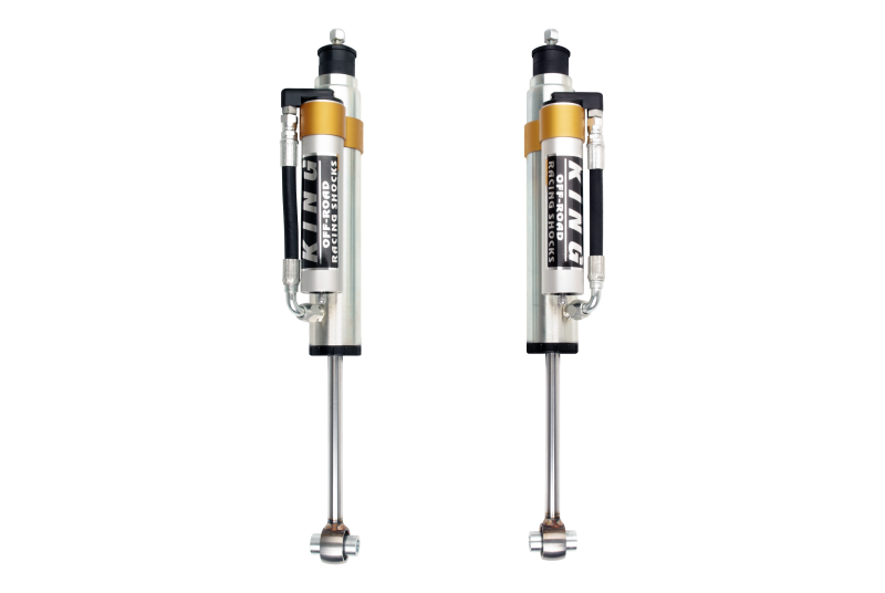 KIN 2.5 Shocks - King Shocks 90-12 Mercedes-Benz G-Class Rear 2.5 Dia Piggy Hose Reservoir (Pair)
