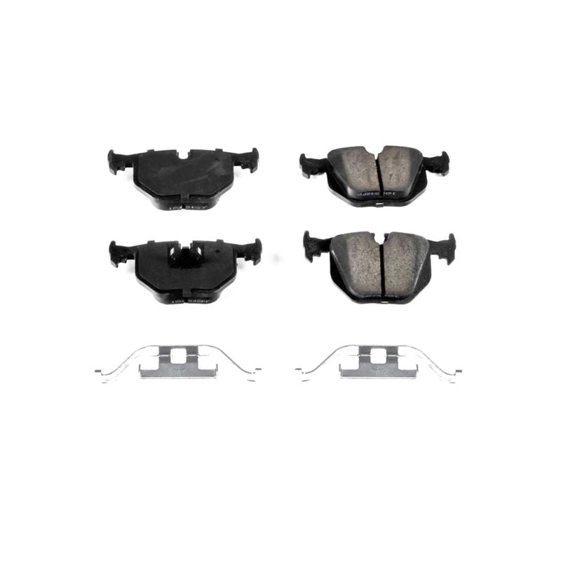 PSB Z17 Evolution Brake Pads - Power Stop 94-97 BMW 840Ci Rear Z17 Evolution Ceramic Brake Pads w/Hardware