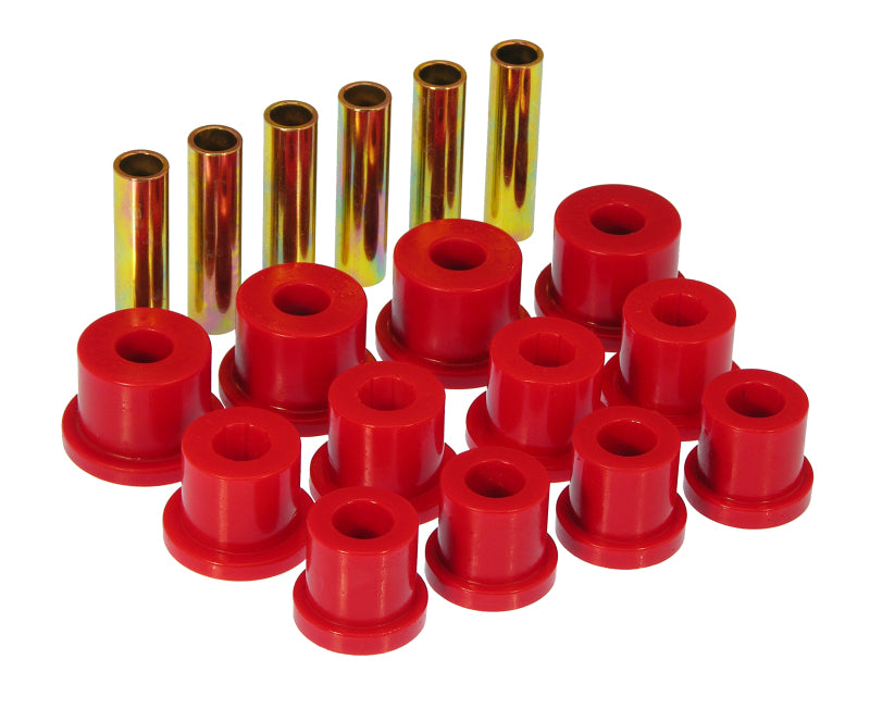 PRO Spring/Shackle Bush- Red - Prothane 81-87 GM Rear Spring & Shackle Bushings (w/ 1 3/8in Bushings) - Red
