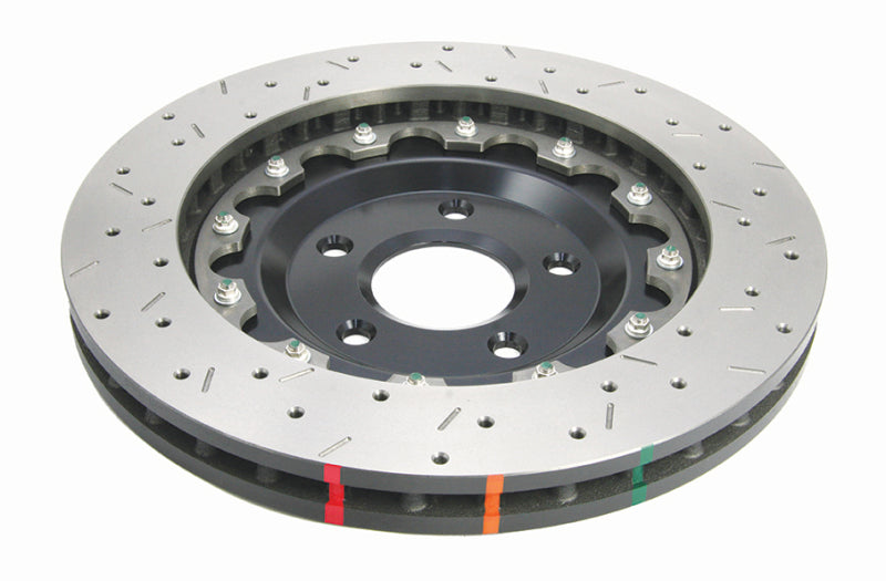 DBA 5000 Slot&Drill Rotors - DBA 05-12 Corvette C6 w/Z06 pkg Front Drilled & Slotted 5000 Series 2 Pc Rotor w/ Black Ha
