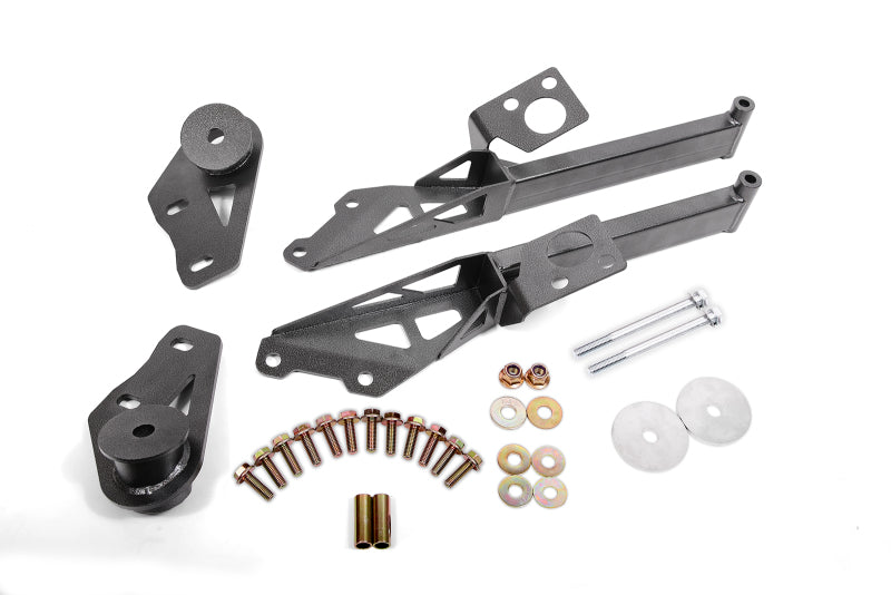BMR Subframe Connectors - BMR 15-18 Ford Mustang S550 IRS Subframe Support Brace (Black Hammertone)