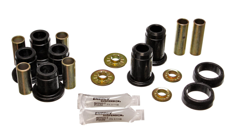ES Cntrl Arm Bushings - Black - Energy Suspension Chrysler F/J/M Body RWD Black Front Control Arm Bushing Set