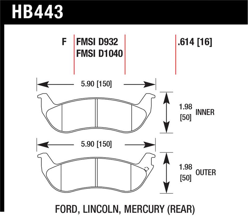 HAWK HPS Brake Pad Sets - Hawk HPS Street Brake Pads