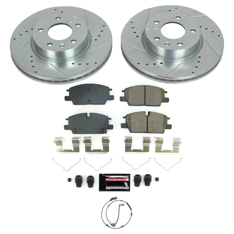 PSB Z23 Evolution Kit - Power Stop 20-22 Cadillac CT4 Front Z23 Evolution Brake Kit