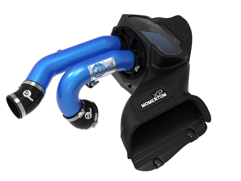AFE Momentum XP Cold Air Intakes - aFe 21-22 Ford F-150 Raptor V6-3.5L(tt) Momentum XP Cold Air Intake System - Blue w/ Pro 5R Filter