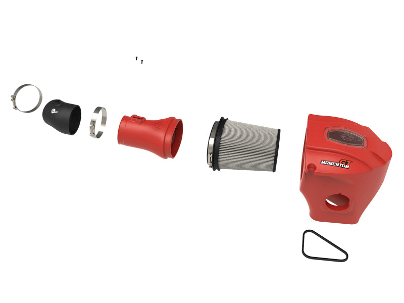 AFE Momentum GT Cold Air Intakes - aFe Momentum GT Limited Edition Cold Air Intake 15-16 Dodge Challenger/Charger SRT Hellcat - Red