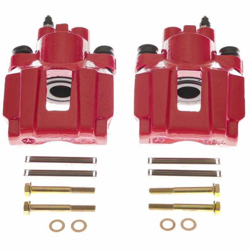 PSB Red Calipers - Power Stop 04-08 Chrysler Pacifica Rear Red Calipers - Pair