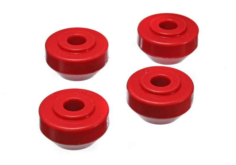 ES Strut Bushings - Red - Energy Suspension 72-78 Ford Crown Vic/72-79 Thunderbird Red Front Strut Rod Bushing Set