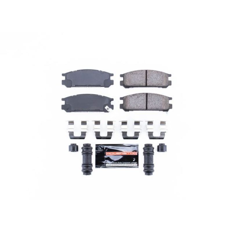 PSB Z23 Evolution Brake Pads - Power Stop 93-96 Subaru Impreza Rear Z23 Evolution Sport Brake Pads w/Hardware