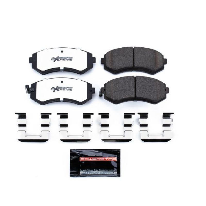 PSB Z26 Extreme Brake Pads - Power Stop 89-96 Nissan 240SX Front Z26 Extreme Street Brake Pads w/Hardware