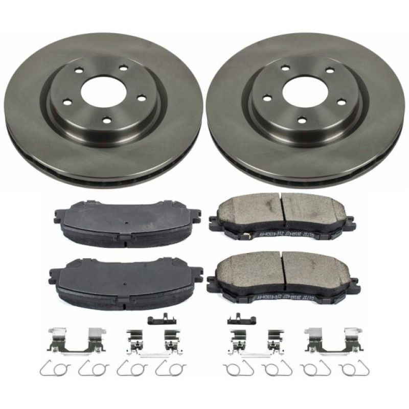 PSB Autospecialty Kit - Power Stop 14-19 Nissan Rogue Front Autospecialty Brake Kit