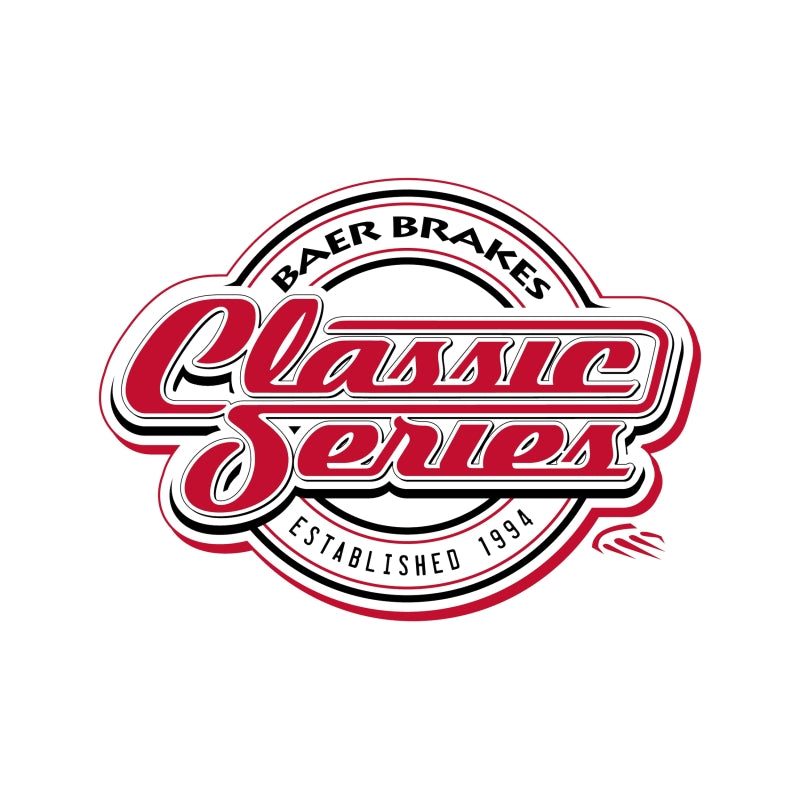BAE Classic Series Brake Kits - Baer Brakes GM 10/12 Bolt (BIH/BOA) Rear Ends 10.5in Classic Series Rear Brake Kit - Red