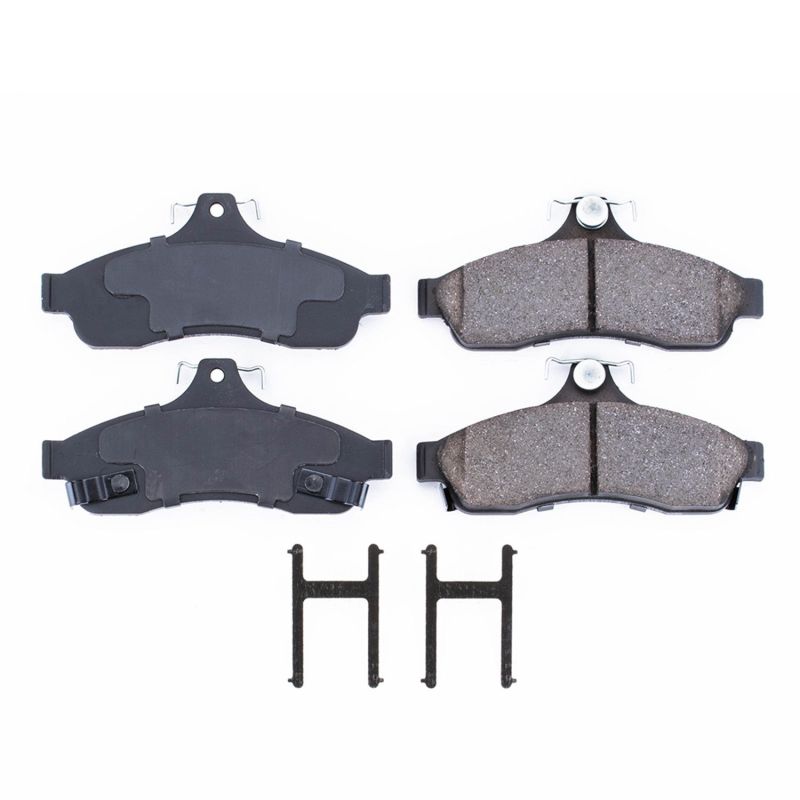 PSB Z17 Evolution Brake Pads - Power Stop 94-96 Chevrolet Caprice Rear Z17 Evolution Ceramic Brake Pads w/Hardware