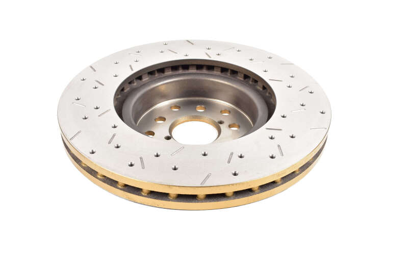 DBA 4000 Slot&Drill Rotors - DBA 05-08 Subaru Legacy GT Front Drilled & Slotted 4000 Series Rotor