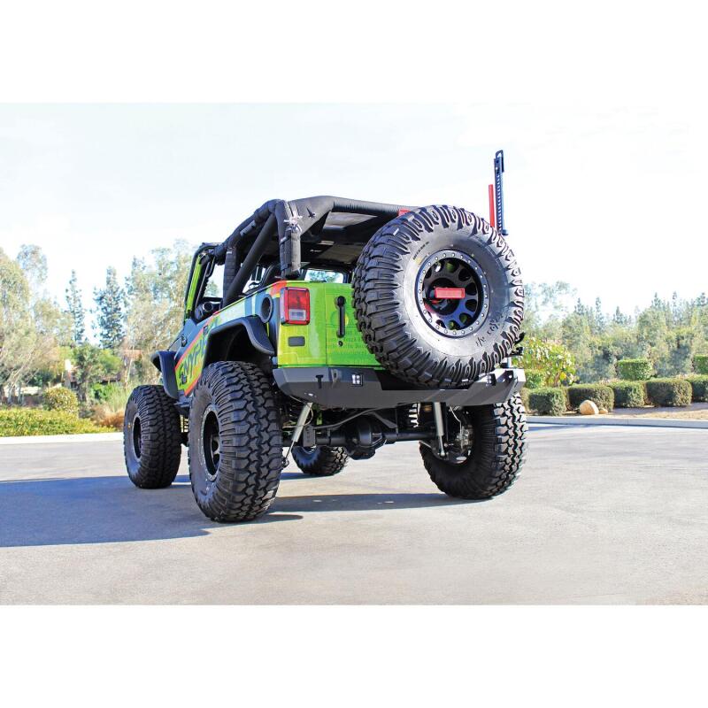 WES WJ2 Bumpers - Westin 07-18 Jeep Wrangler JK WJ2 Rear Bumper - Textured Black
