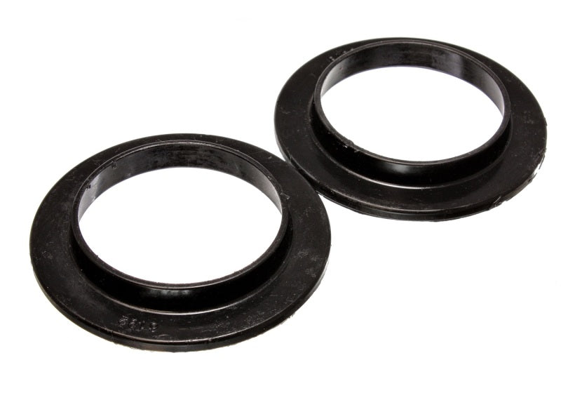 ES Spring Isolators - Black - Energy Suspension Universal 2 3/4in ID 4 1/16in OD 9/16in H Black Coil Spring Isolators (2 per set)