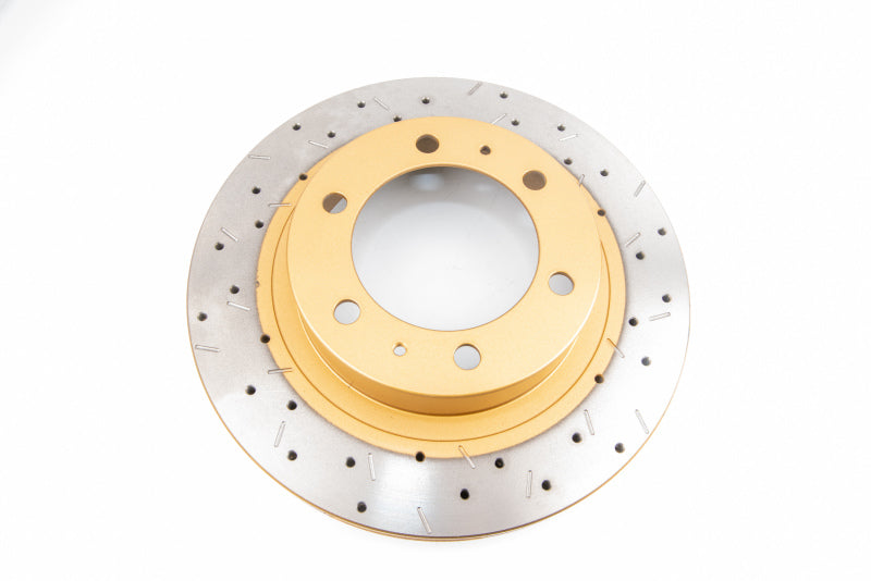 DBA 4000 Slot&Drill Rotors - DBA 05-09 Toyota Tacoma (6 lugs) / 06+ Lexus GX470 Front Drilled & Slotted 4000 Series Rotor