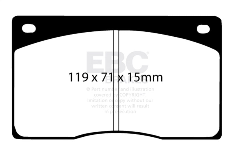 EBC Redstuff Brake Pad Sets - EBC 93-97 Aston Martin DB7 3.2 Supercharged Redstuff Front Brake Pads
