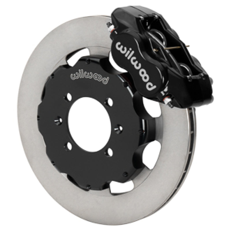 WIL Dynalite Brake Kit - Wilwood Forged Dynalite Front Hat Kit - Black Caliper 11.75in Rotor 16+ Miata