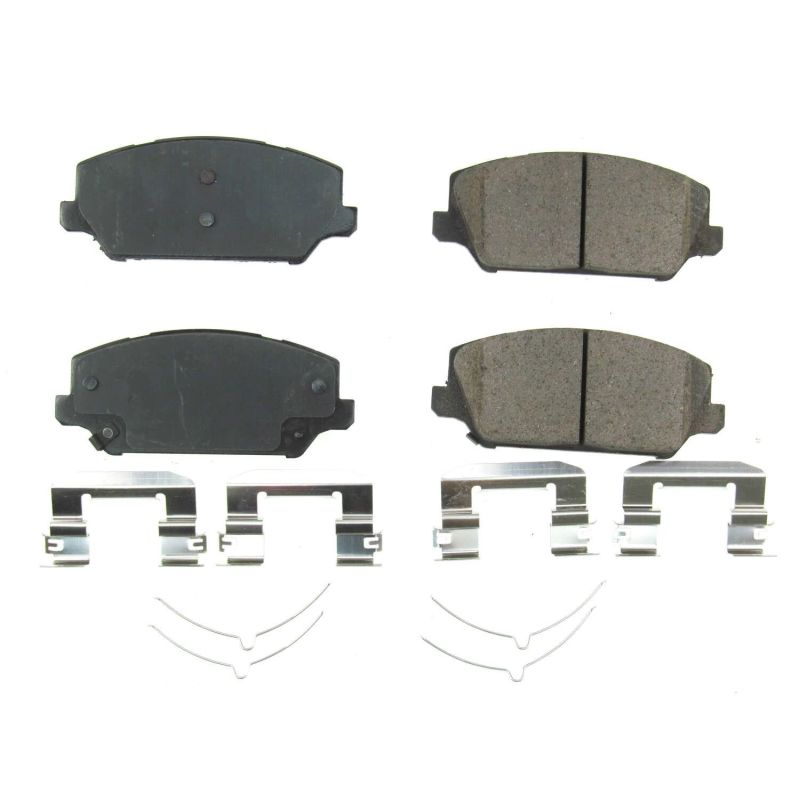 PSB Z17 Evolution Brake Pads - Power Stop 17-18 Kia Cadenza Front Z17 Evolution Ceramic Brake Pads w/Hardware