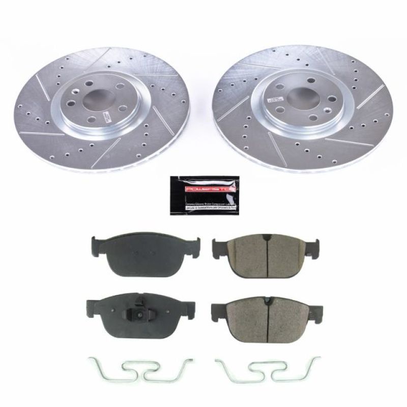 PSB Z23 Evolution Kit - Power Stop 17-18 Volvo S90 Front Z23 Evolution Sport Brake Kit