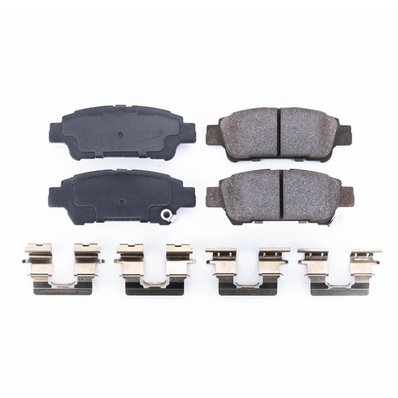 PSB Z17 Evolution Brake Pads - Power Stop 04-10 Toyota Sienna Rear Z17 Evolution Ceramic Brake Pads w/Hardware