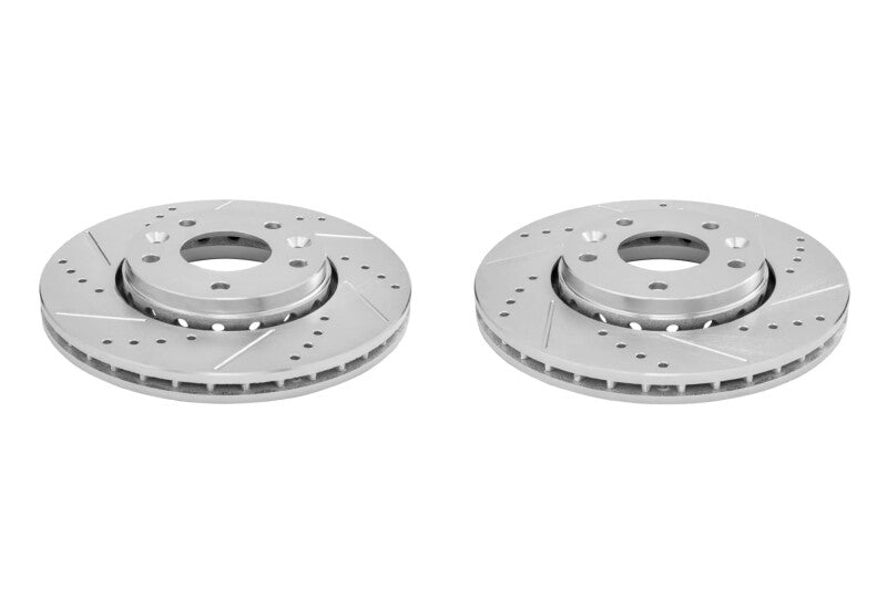 PSB Evolution Drill/Slot Rotor - Power Stop 21-23 Nissan Kicks Front Drilled & Slotted Rotor - Pair