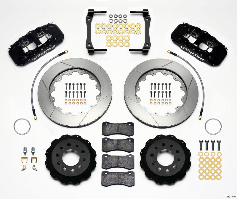 WIL Aero Brake Kit - Wilwood AERO4 Rear Kit 14.25in 2014-Up Corvette C7 w/Lines