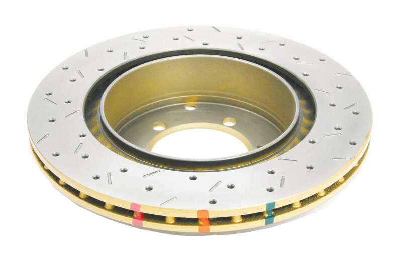DBA 4000 Slot&Drill Rotors - DBA 03-05 Evo 8/9 Rear Drilled & Slotted 4000 Series Rotor