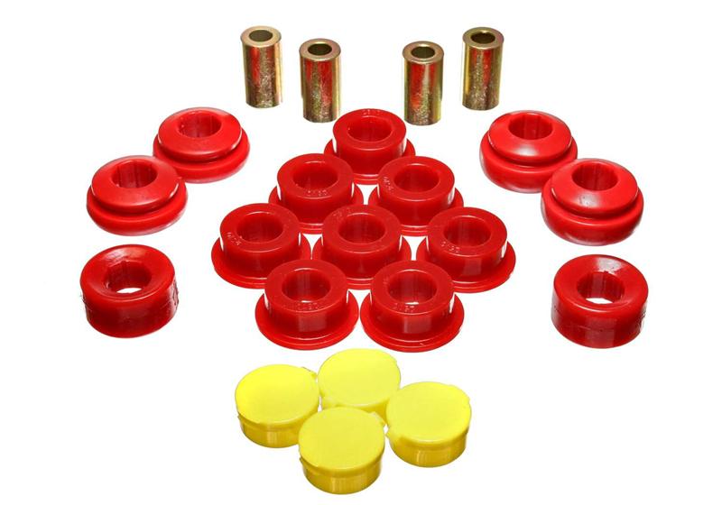 ES Cntrl Arm Bushings - Red - Energy Suspension 02-04 Acura RSX (includes Type S) Red Rear Control Arm Bushing Set