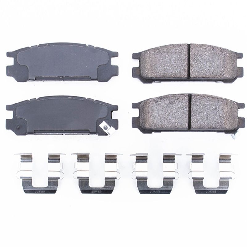 PSB Z17 Evolution Brake Pads - Power Stop 93-96 Subaru Impreza Rear Z17 Evolution Ceramic Brake Pads w/Hardware