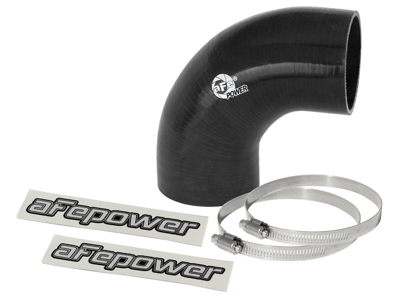 AFE Elbow Reducing Couplers - aFe Magnum FORCE CAI Univ. Silicone Coupling Kit (2.75in. ID / 3in. L) 90 Deg. Elbow Coupler - Black