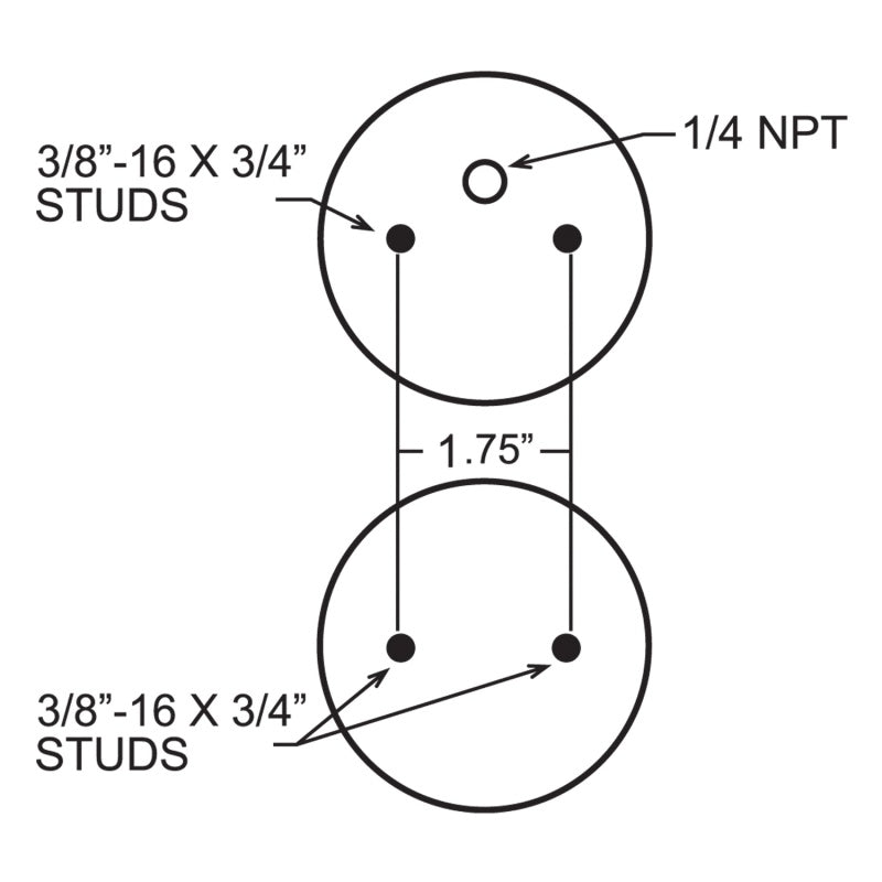 FIR Replacement Air Springs - Firestone Ride-Rite Replacement Air Helper Spring (For PN 6781 / 6782 / 6783 / 6784) (W217606788)