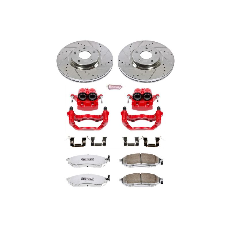 PSB Z26 Street Warrior Kit - Power Stop 06-09 Nissan 350Z Front Z26 Street Kit w/Cals