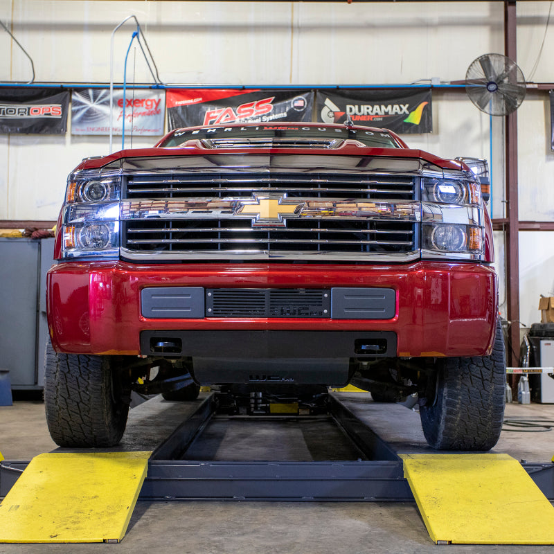 WCF Bumper Grilles - Wehrli 15-19 Chevrolet 2500/3500 Front Bumper Valance Filler Panel Kit w/Tow Hooks - Texture Black