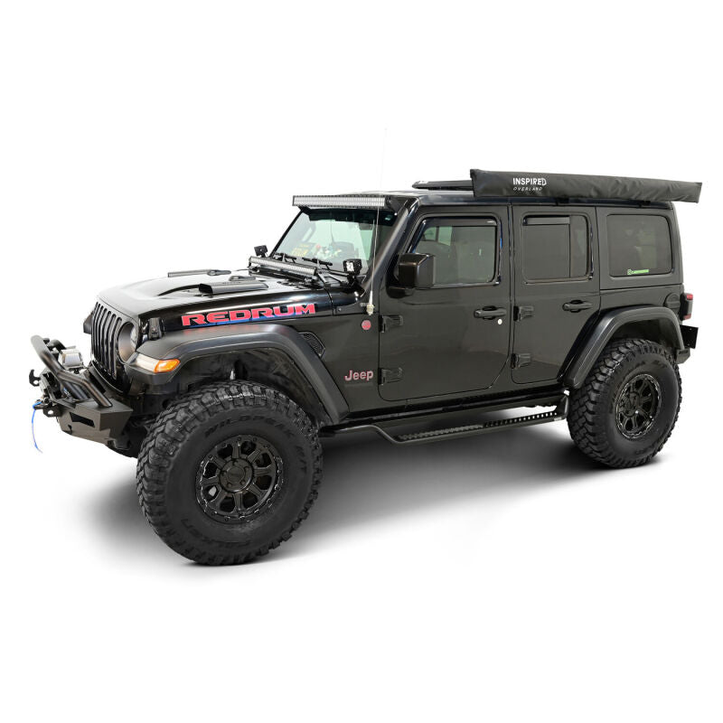 WES Running Boards - Outlaw - Westin 18-26 Jeep Wrangler 4dr Outlaw Drop Running Boards - Tex. Blk
