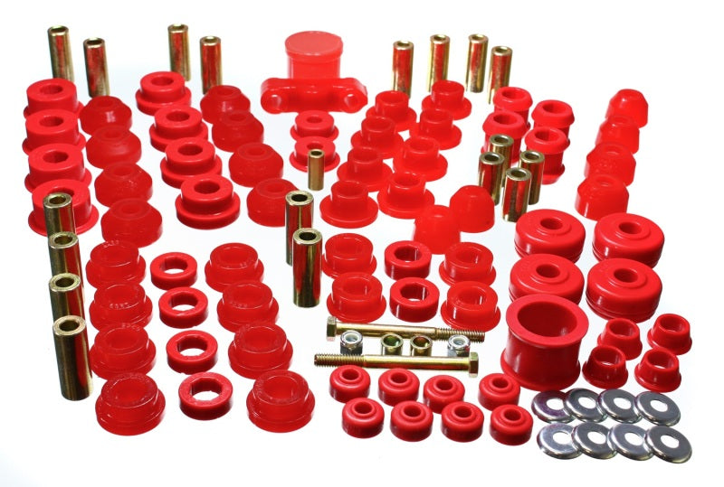 ES Hyper-Flex Sets - Red - Energy Suspension 88-91 Honda Civic/CRX Red Hyper-Flex Master Bushing Set