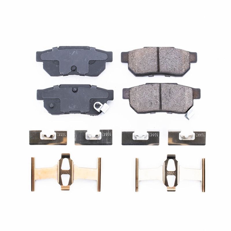 PSB Z17 Evolution Brake Pads - Power Stop 86-01 Acura Integra Rear Z17 Evolution Ceramic Brake Pads w/Hardware