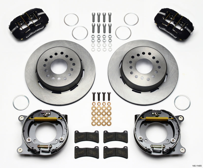 WIL Dynapro Brake Kit - Wilwood Dynapro Low-Profile 11.00in P-Brake Kit 55-57 Chevy 2.34in Offset