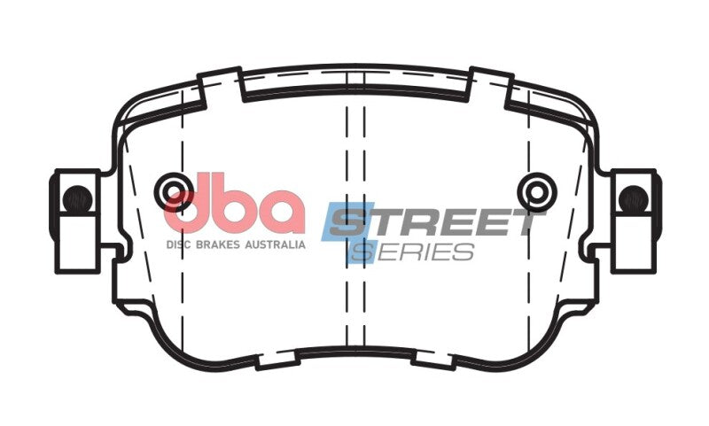 DBA Street Series Brake Pads - DBA 15-21 Volkswagen Golf S/SE/SEL Rear Street Series Brake Pads