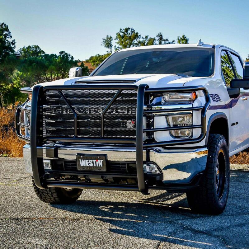 WES HDX Grille Guards - Westin 2020 Chevrolet Silverado 2500/3500 HDX Grille Guard - Black